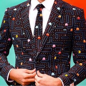 OppoSuits Retro Pac-Man Suit Jacket, size 40
